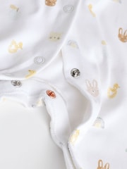 White 100% Cotton Delicate Baby Sleepsuits 3 Pack (0-2yrs) - Image 15 of 17