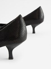 Black Regular/Wide Fit Forever Comfort® Kitten Heel Court Shoes - Image 5 of 5