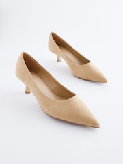 Camel Natural Regular/Wide Fit Forever Comfort® Kitten Heel Court Shoes - Image 1 of 7