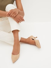 Camel Natural Regular/Wide Fit Forever Comfort® Kitten Heel Court Shoes - Image 2 of 7