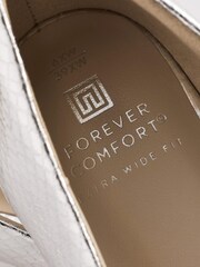 Silver Extra Wide Fit Forever Comfort® Kitten Heel Court Shoes - Image 5 of 6