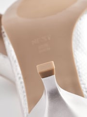 Silver Extra Wide Fit Forever Comfort® Kitten Heel Court Shoes - Image 6 of 6