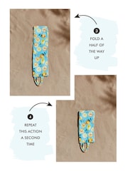 Catherine Lansfield Green Lemon and Orange Print 100% Cotton Beach Towel In A Bag - Image 3 of 4