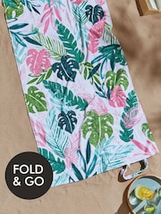 Пляжное полотенце в сумке Catherine Lansfield Tropical Palm 100% хлопок - Image 1 of 4
