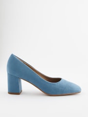 Blue Regular/Wide Fit Forever Comfort® Square Toe Court Shoes - Image 3 of 6