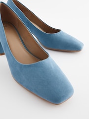Blue Regular/Wide Fit Forever Comfort® Square Toe Court Shoes - Image 4 of 6