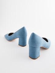 Blue Regular/Wide Fit Forever Comfort® Square Toe Court Shoes - Image 5 of 6