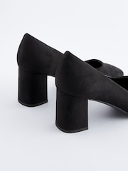 Black Standard/Wide Fit Forever Comfort® Square Toe Court Shoes - Image 5 of 6