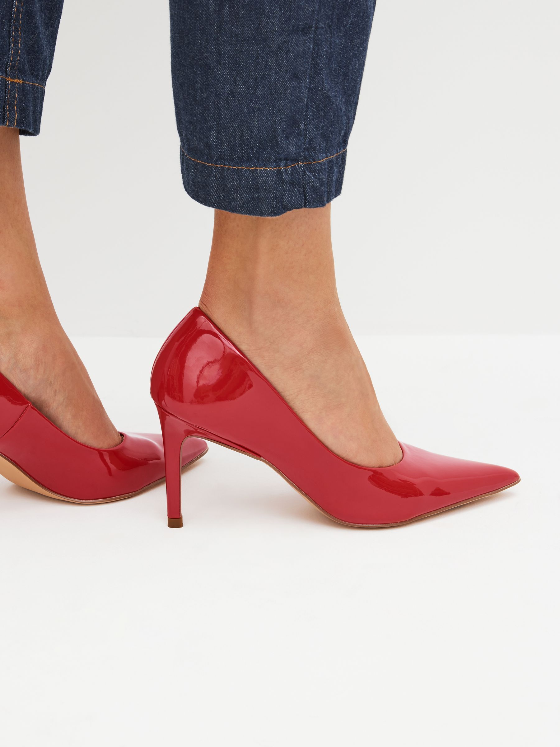 Next red shoes wide fit store