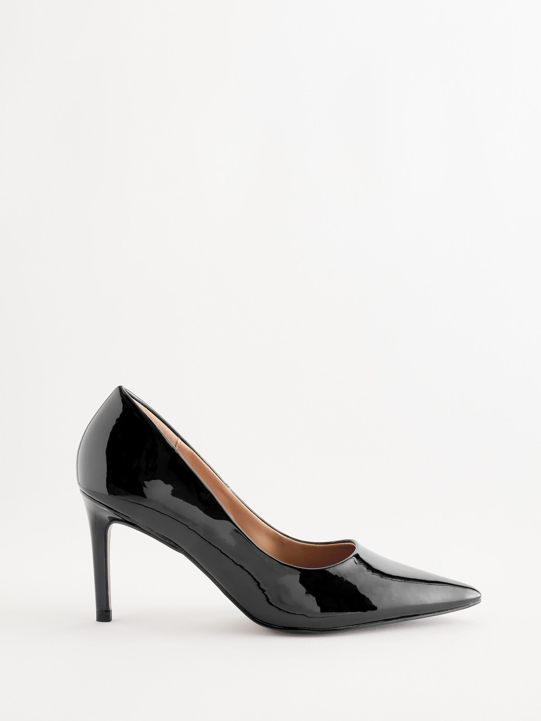 Buy Black Forever Comfort Point Toe Mid Heel Court Shoes from the Next UK online shop