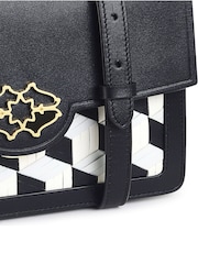 Radley London Small Apsley Road Heirloom Weave Black Flapover Cross-Body Bag - Image 4 of 4