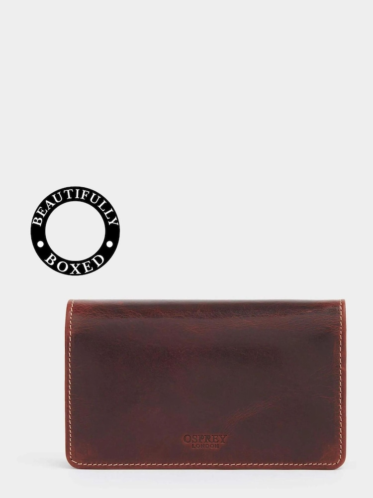 OSPREY LONDON The Narissa Leather RFID Matinee Brown Purse - Image 1 of 4