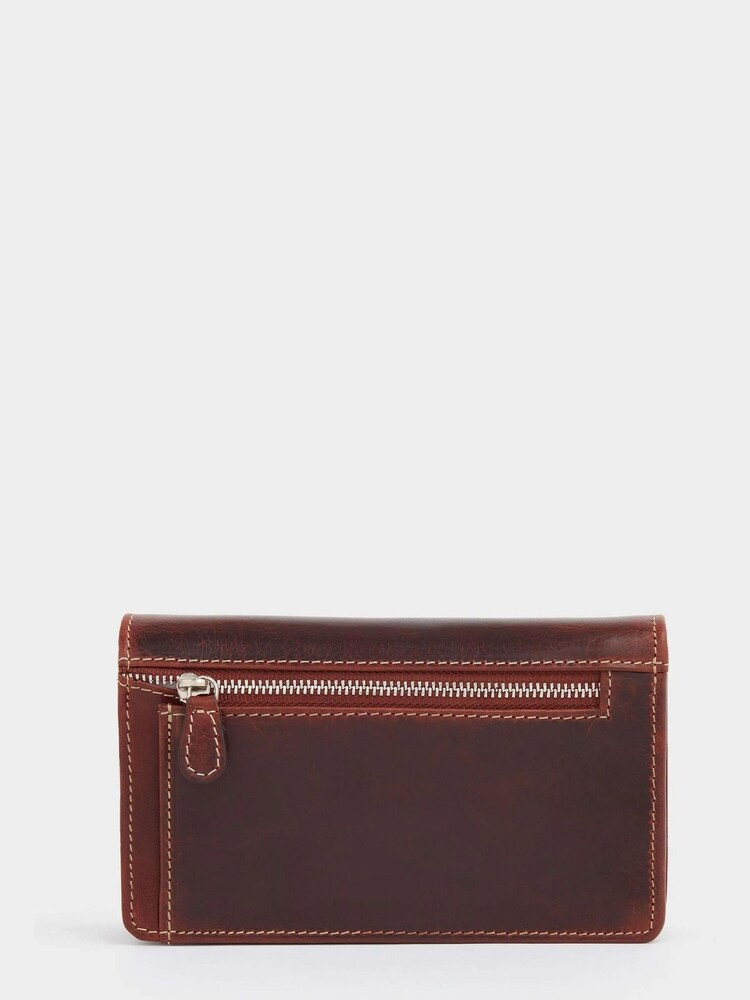 OSPREY LONDON The Narissa Leather RFID Matinee Brown Purse - Image 2 of 4
