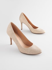 Gold Regular/Wide Fit Forever Comfort® Round Toe Court Shoes - Image 1 of 5