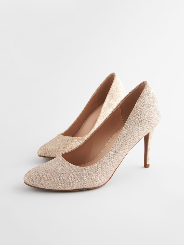 Gold Regular/Wide Fit Forever Comfort® Round Toe Court Shoes - Image 5 of 5