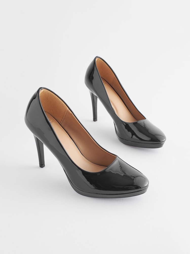 Noir - Escarpins de cour à plateforme Forever Comfort® - Image 3 of 7