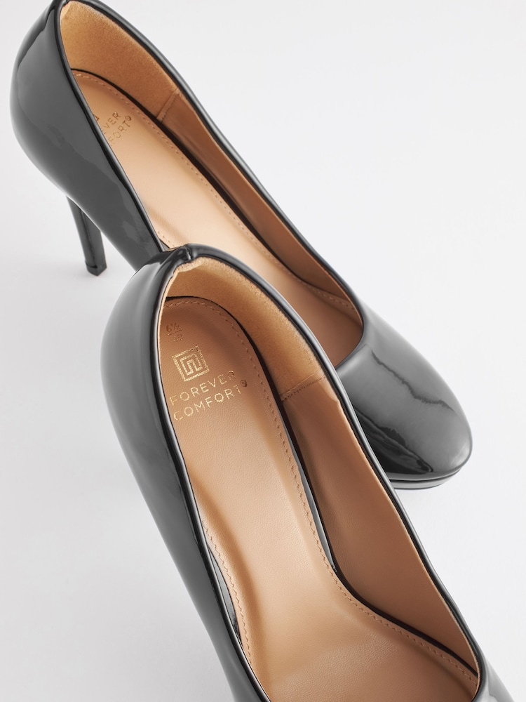 Noir - Escarpins de cour à plateforme Forever Comfort® - Image 6 of 7