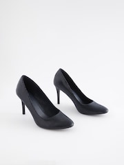 Navy Blue Regular/Wide Fit Forever Comfort® Round Toe Court Shoes - Image 3 of 7