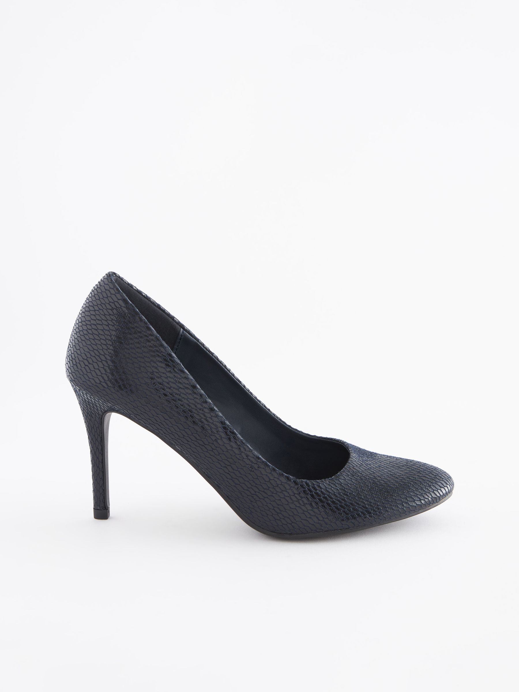 Navy blue court shoes wide fit outlet