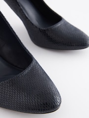 Navy Blue Regular/Wide Fit Forever Comfort® Round Toe Court Shoes - Image 5 of 7