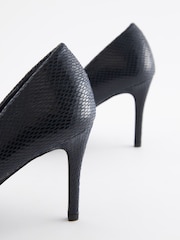 Navy Blue Regular/Wide Fit Forever Comfort® Round Toe Court Shoes - Image 7 of 7