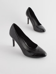 Black Regular/Wide Fit Forever Comfort® Round Toe Court Shoes - Image 4 of 7
