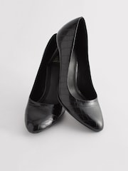 Black Regular/Wide Fit Forever Comfort® Round Toe Court Shoes - Image 5 of 7