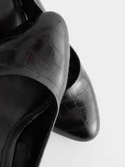 Black Regular/Wide Fit Forever Comfort® Round Toe Court Shoes - Image 7 of 7