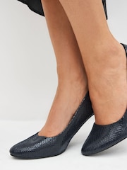 Navy Blue Extra Wide Fit Forever Comfort® Round Toe Court Shoes - Image 2 of 7