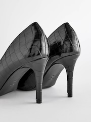 Black Extra Wide Fit Forever Comfort® Round Toe Court Shoes - Image 6 of 7