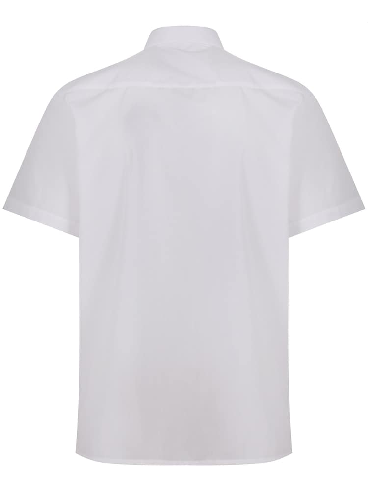 Trutex Boys White Non Iron Short Sleeve School Shirts 2 Pack - Image 4 of 4