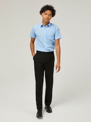 Trutex Jungen Blau Bügelfreie Kurzarm-Schulhemden 2 Packung - Bild 2 von 7