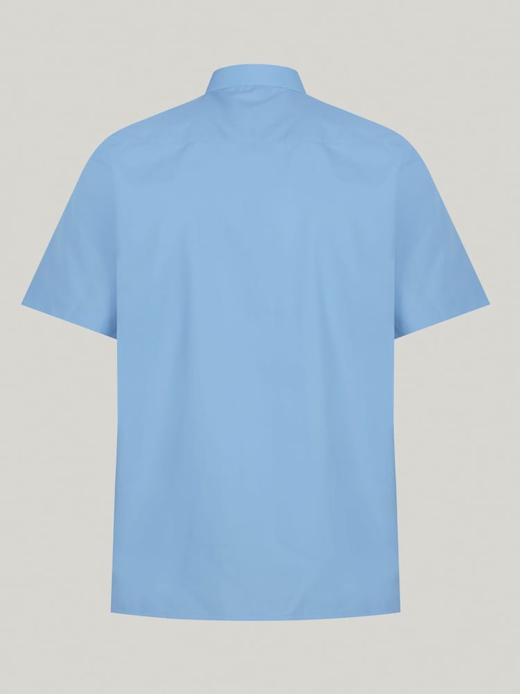 Trutex Jungen Blau Bügelfreie Kurzarm-Schulhemden 2 Packung - Bild 7 von 7