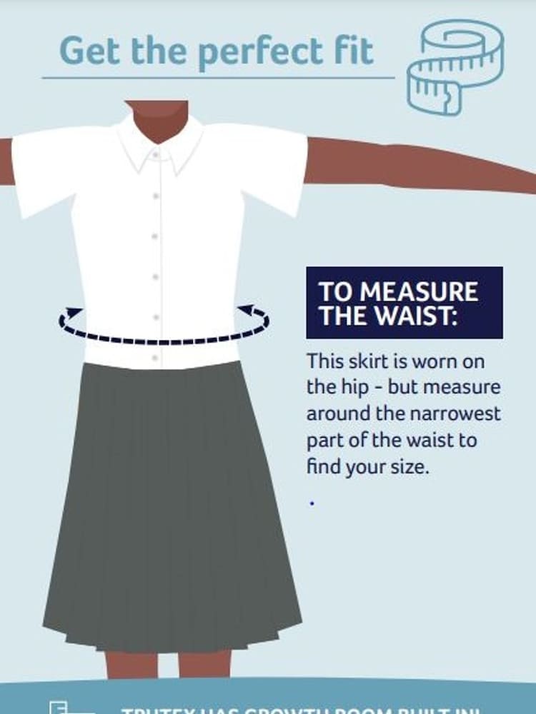 Trutex Senior Girls Permanent Pleats School Skirt - Image 4 of 4