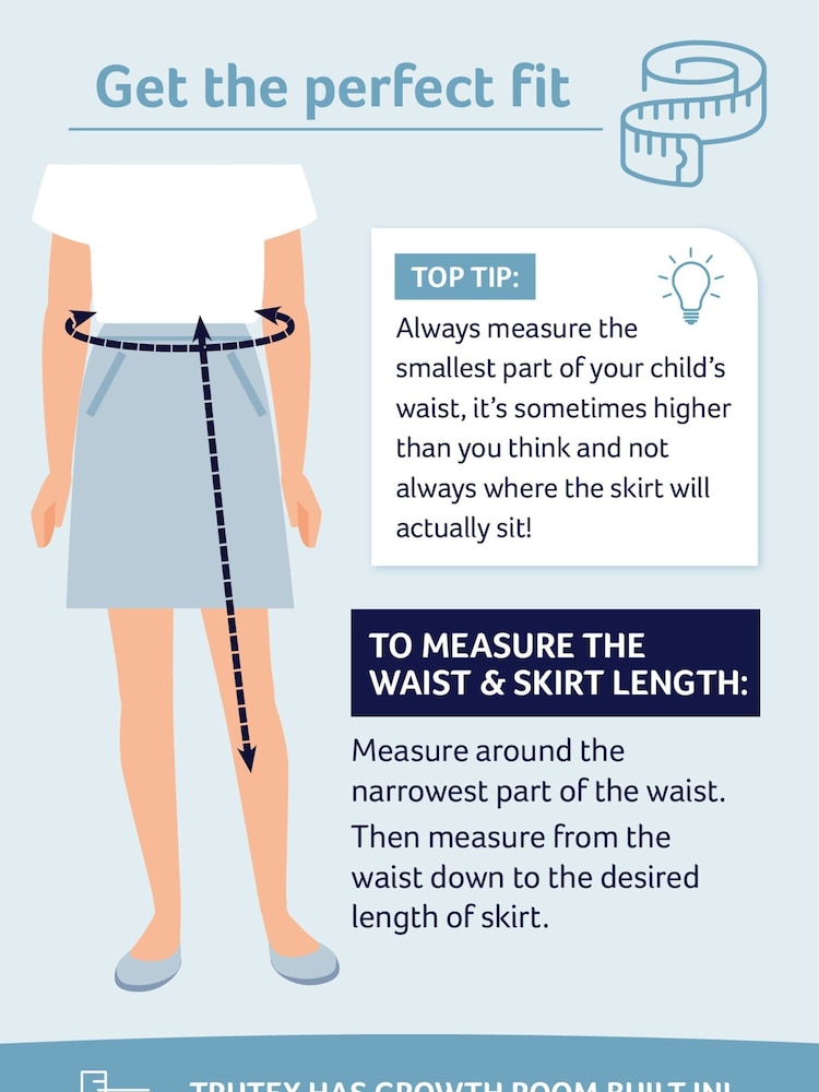 Trutex Grey Back Vent School Skirt - Image 4 of 4