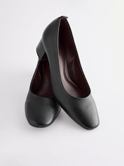 Черный - Кожаные туфли на низком блочном каблуке Forever Comfort® - Image 5 of 7