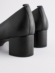Черный - Кожаные туфли на низком блочном каблуке Forever Comfort® - Image 7 of 7