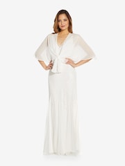 Adrianna Papell Chiffon White Cover-Up - Image 1 of 5