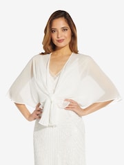 Adrianna Papell Chiffon White Cover-Up - Image 2 of 5