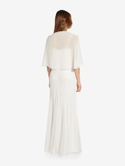 Adrianna Papell Chiffon White Cover-Up - Image 3 of 5