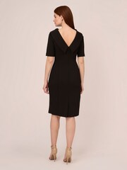 Adrianna Papell Roll Neck Sheath Dress With V-Back - Image 2 of 7