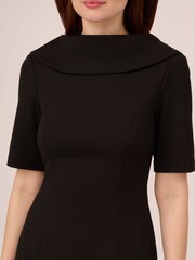 Adrianna Papell Roll Neck Sheath Dress With V-Back - Image 4 of 7