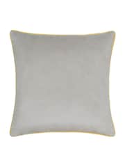Furn Grey Meridian Velvet 55cm X 55cm Cushion Cover - Image 3 of 5
