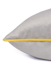 Furn Grey Meridian Velvet 55cm X 55cm Cushion Cover - Image 5 of 5