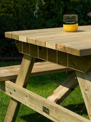 Rowlinson Garden Products Natural Picnic Table 1.5m - Image 4 of 4