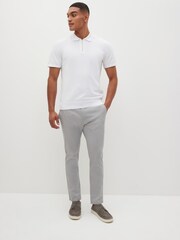 Mid Grey Skinny Fit Stretch Chino Trousers - Image 2 of 8