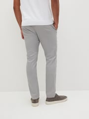 Mid Grey Skinny Fit Stretch Chino Trousers - Image 3 of 8