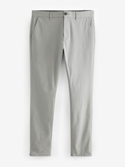Mid Grey Skinny Fit Stretch Chino Trousers - Image 5 of 8