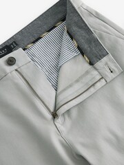 Mid Grey Skinny Fit Stretch Chino Trousers - Image 6 of 8