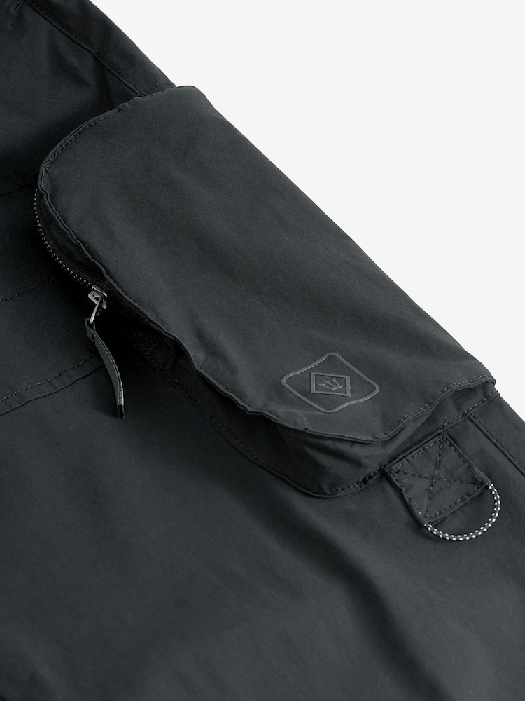 Black Regular Tapered Multi Pocket Cargo Trousers - Image 8 of 8 Black Regular Tapered Multi Pocket Cargo Trousers - Image 8 of 8